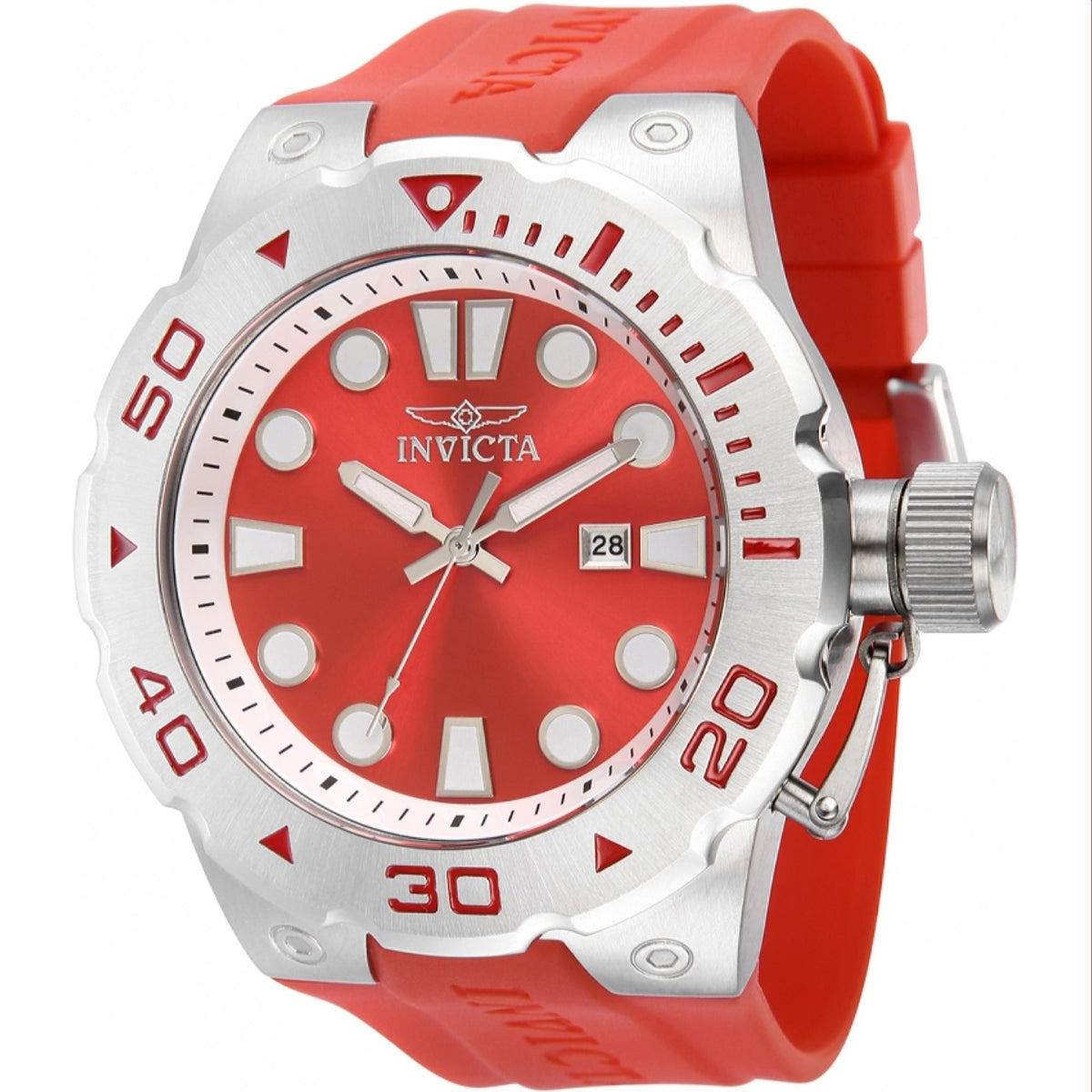 Invicta Men's 36995 Pro Diver Red Stainless Steel Watch
