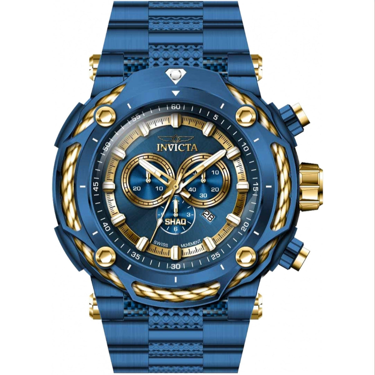 Invicta Men's 37022 Shaq Blue Stainless Steel Watch