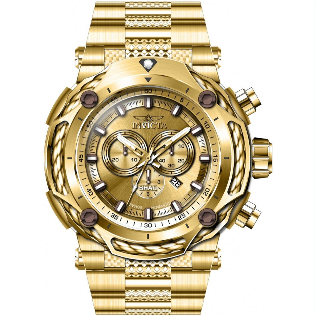 Invicta Men's 37023 Shaq Gold-Tone Stainless Steel Watch