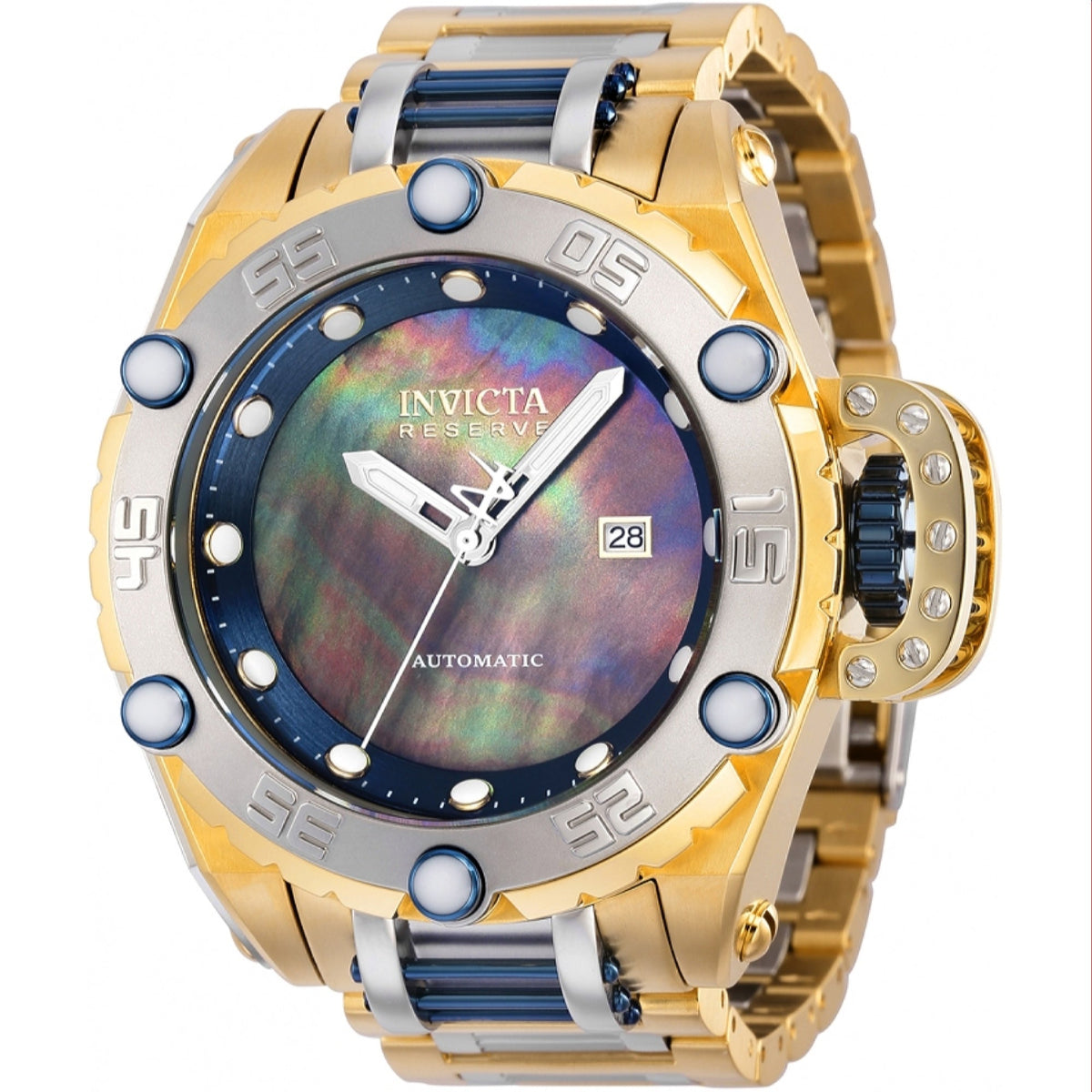 Invicta Men's 37041 Gold-Tone and Silver Stainless Steel Watch