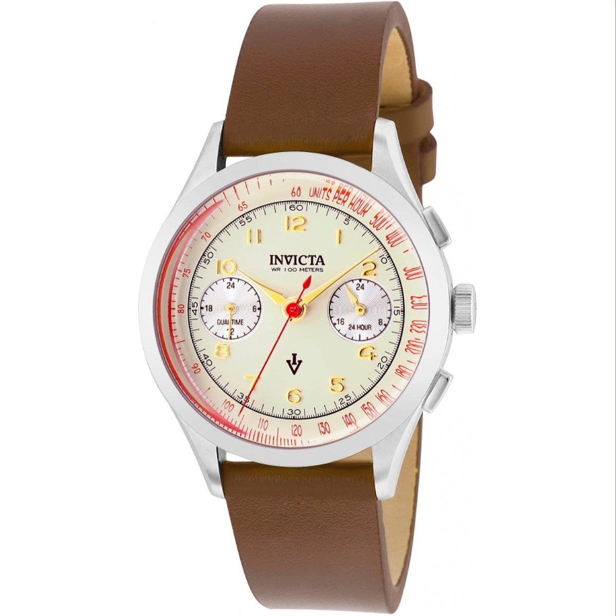 Invicta Men's 37056 Vintage Brown Leather Watch