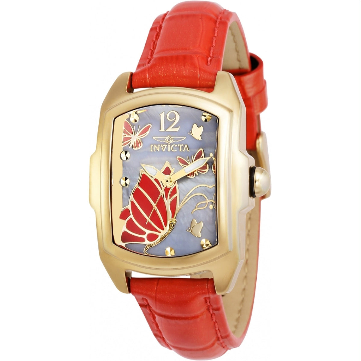 Invicta Women&#39;s 37118 Lupah Red Leather Watch