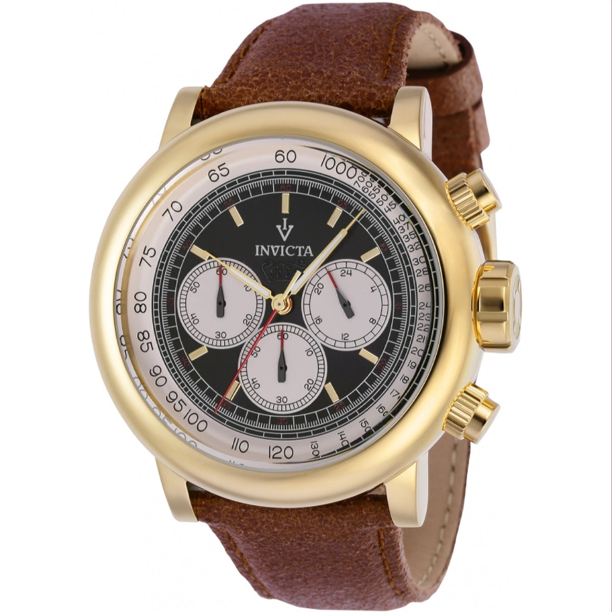 Invicta Men's 37323 Vintage Brown Leather Watch