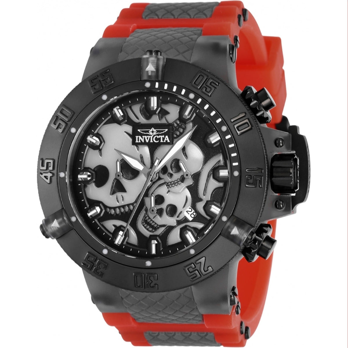 Invicta Men&#39;s 37326 Subaqua Red Polyurethane Watch