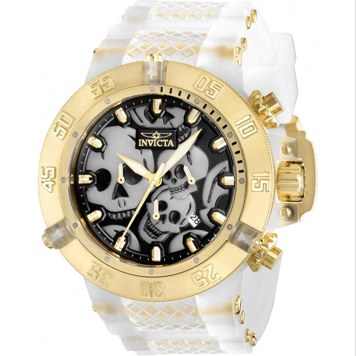 Invicta Men&#39;s 37328 Subaqua Noma III White Polyurethane Watch