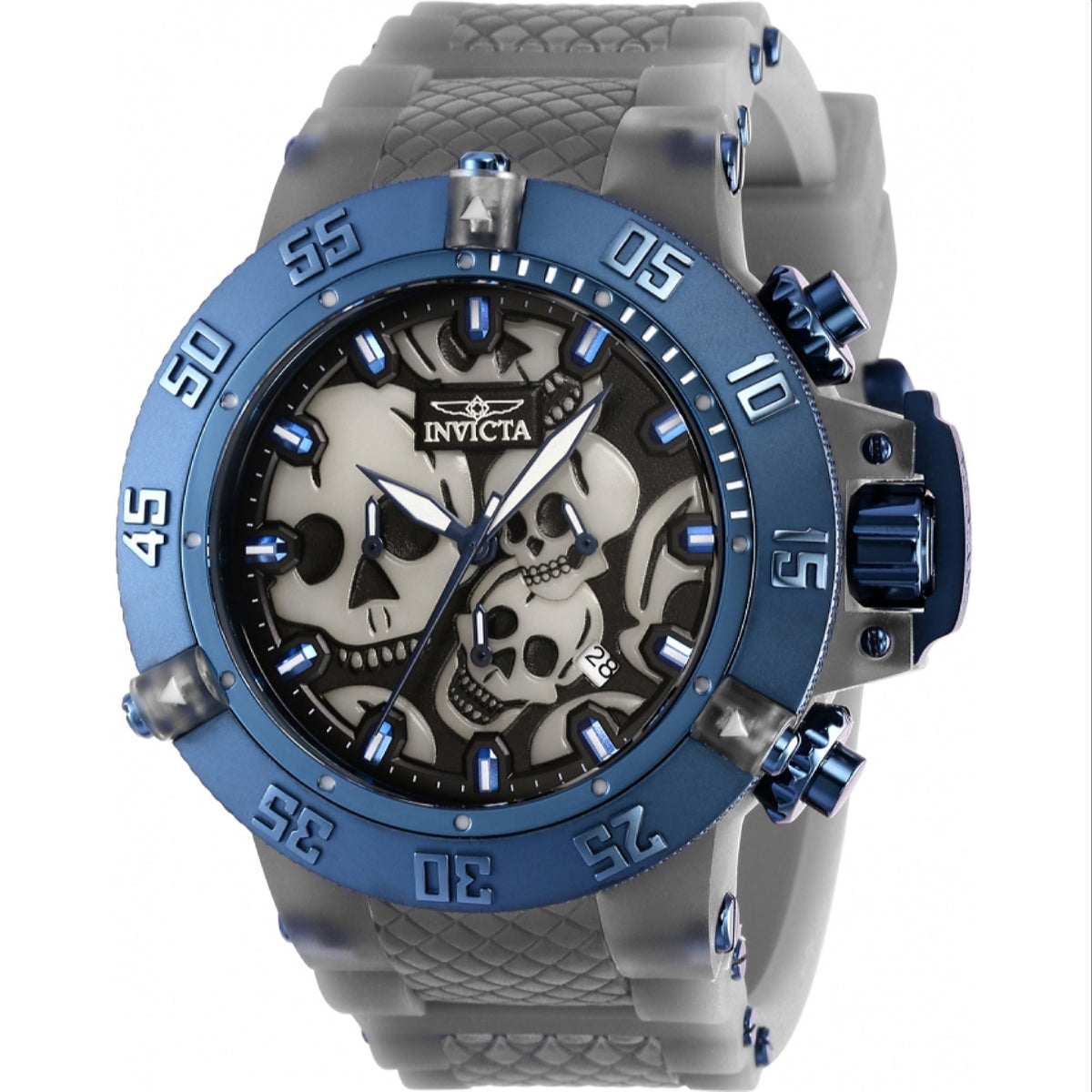 Invicta Men&#39;s 37329 Subaqua Grey Polyurethane Watch