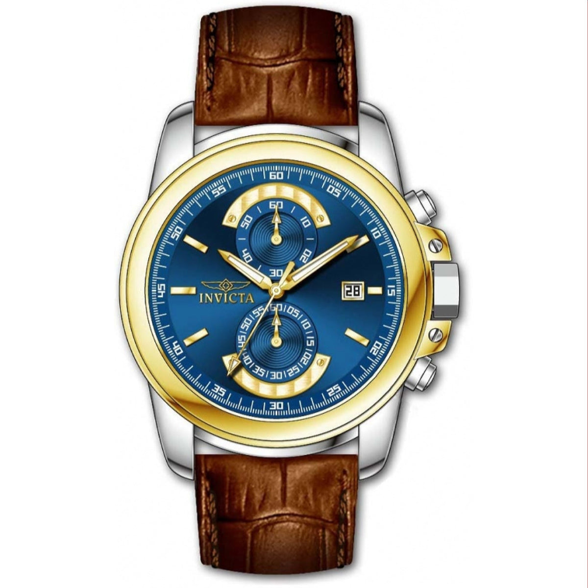 Invicta Men's 37579 Specialty Brown Stainless Steel Watch