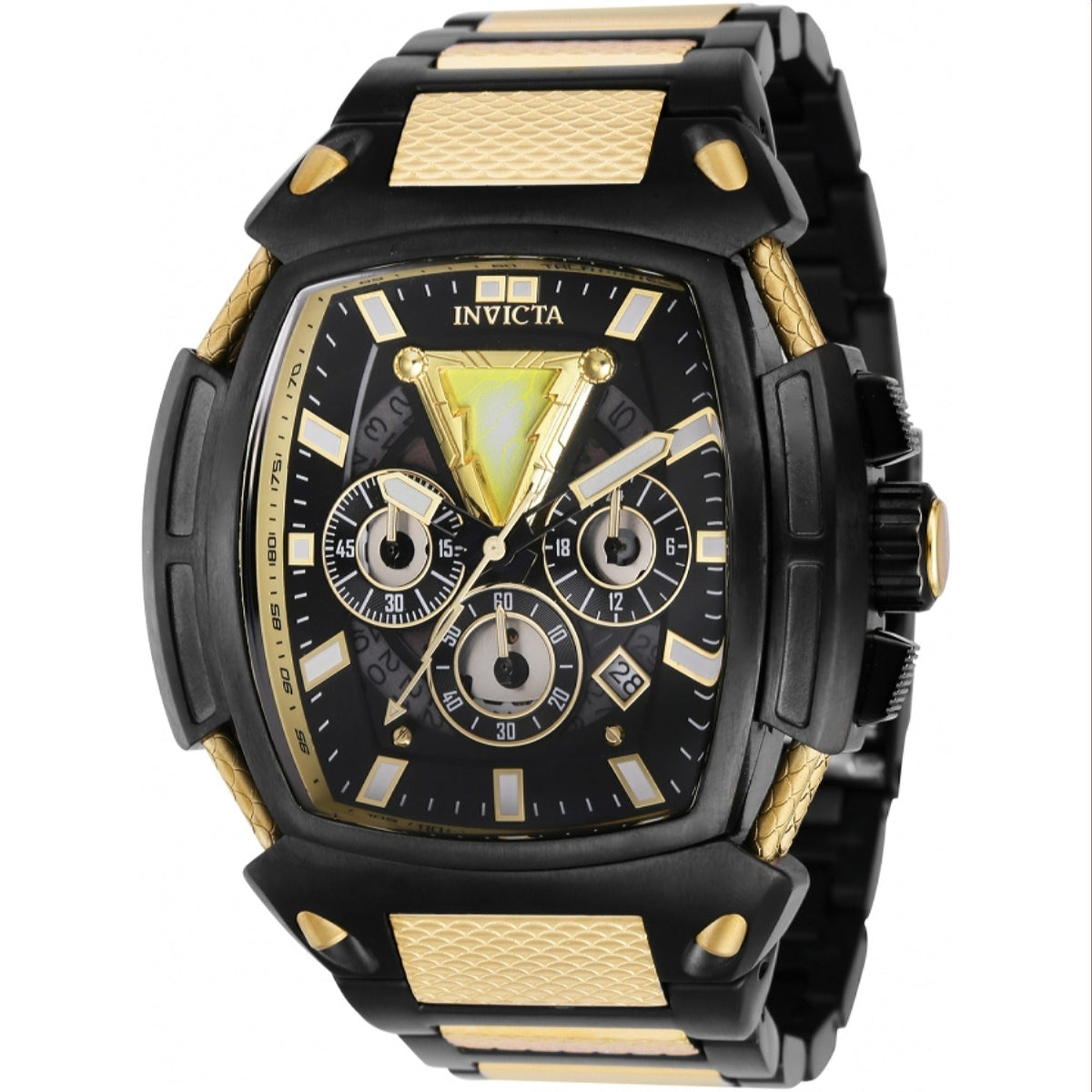 Invicta Men's 37615 DC Comics Black Adam Black and Gold-Tone Stainless Steel Watch