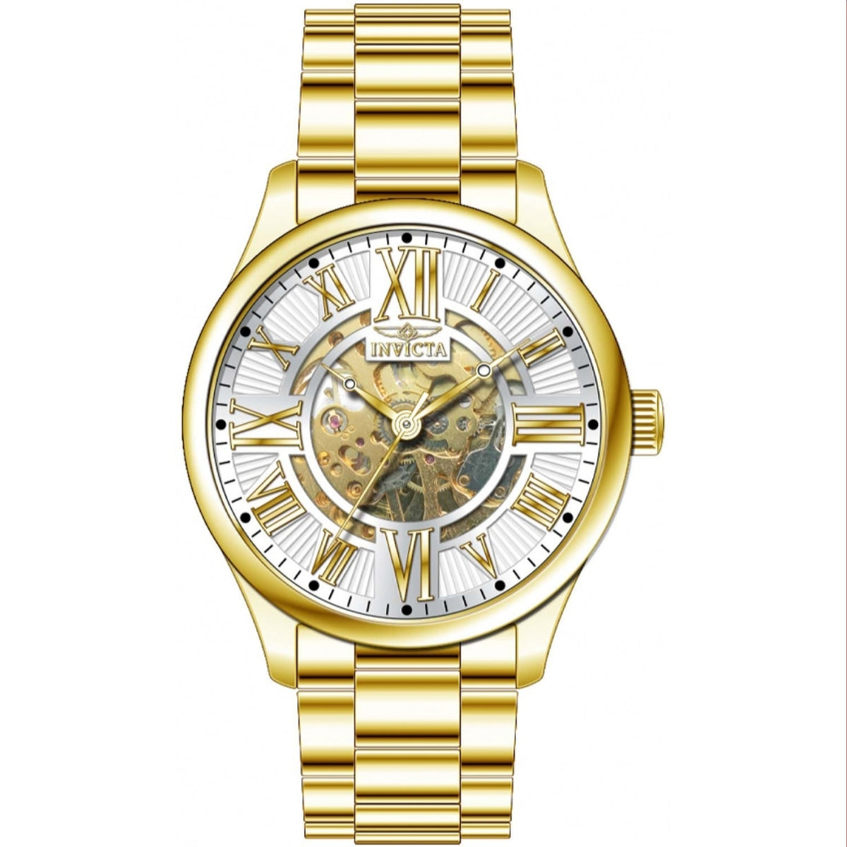 Invicta Men's 37639 Objet D Art Automatic Gold-Tone Stainless Steel Watch