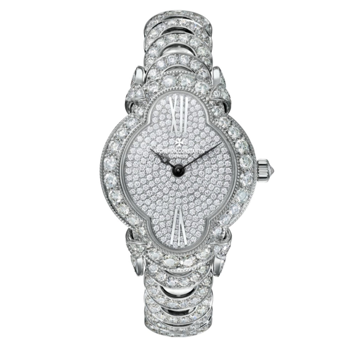 Vacheron Constantin Women's 37640-F02G-B021 Heures Creatives Romantique Diamonds 18Kt White Gold Watch
