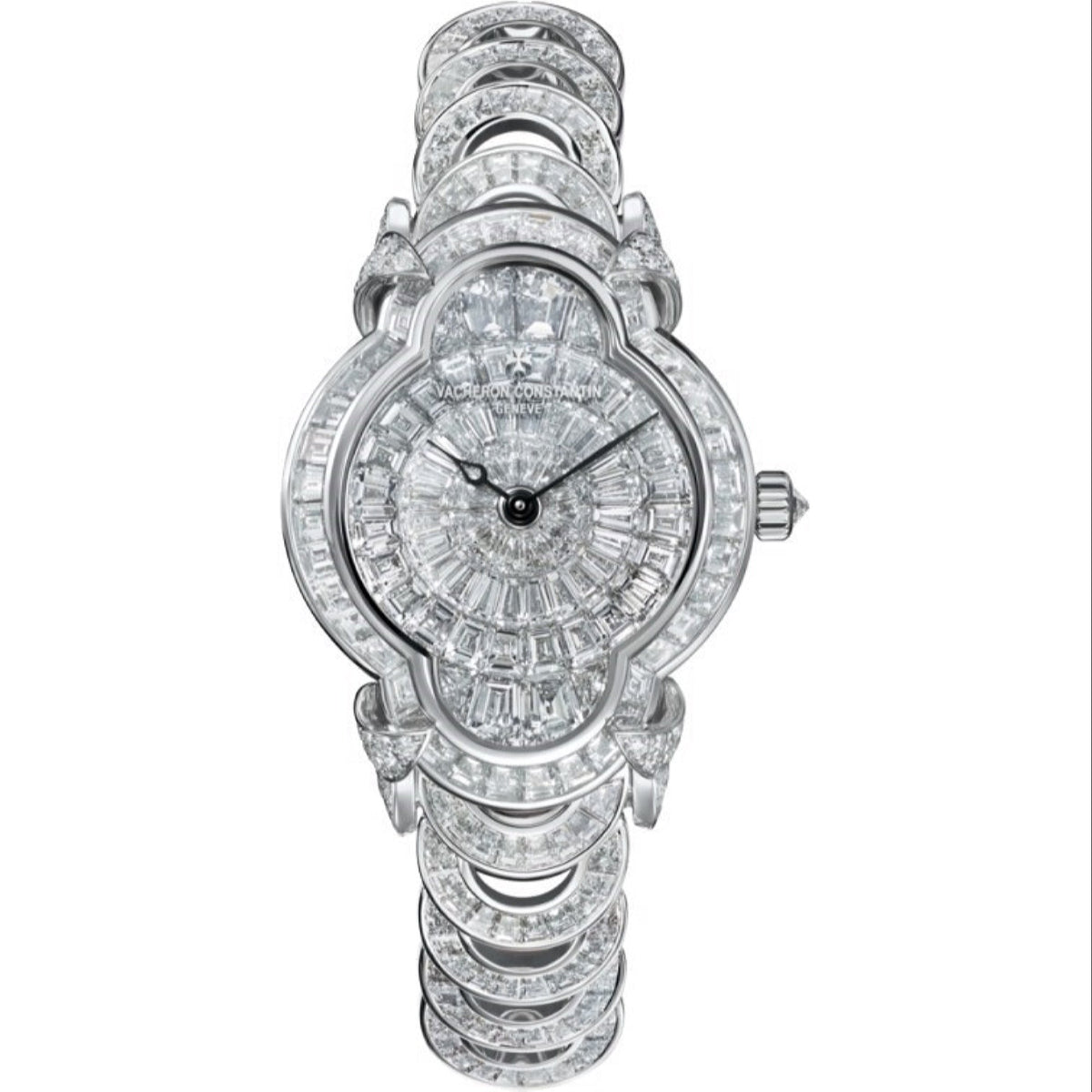 Vacheron Constantin Women's 37641-F03G-B031 Heures Creatives Heure Romantique Diamonds 18Kt White Gold Watch