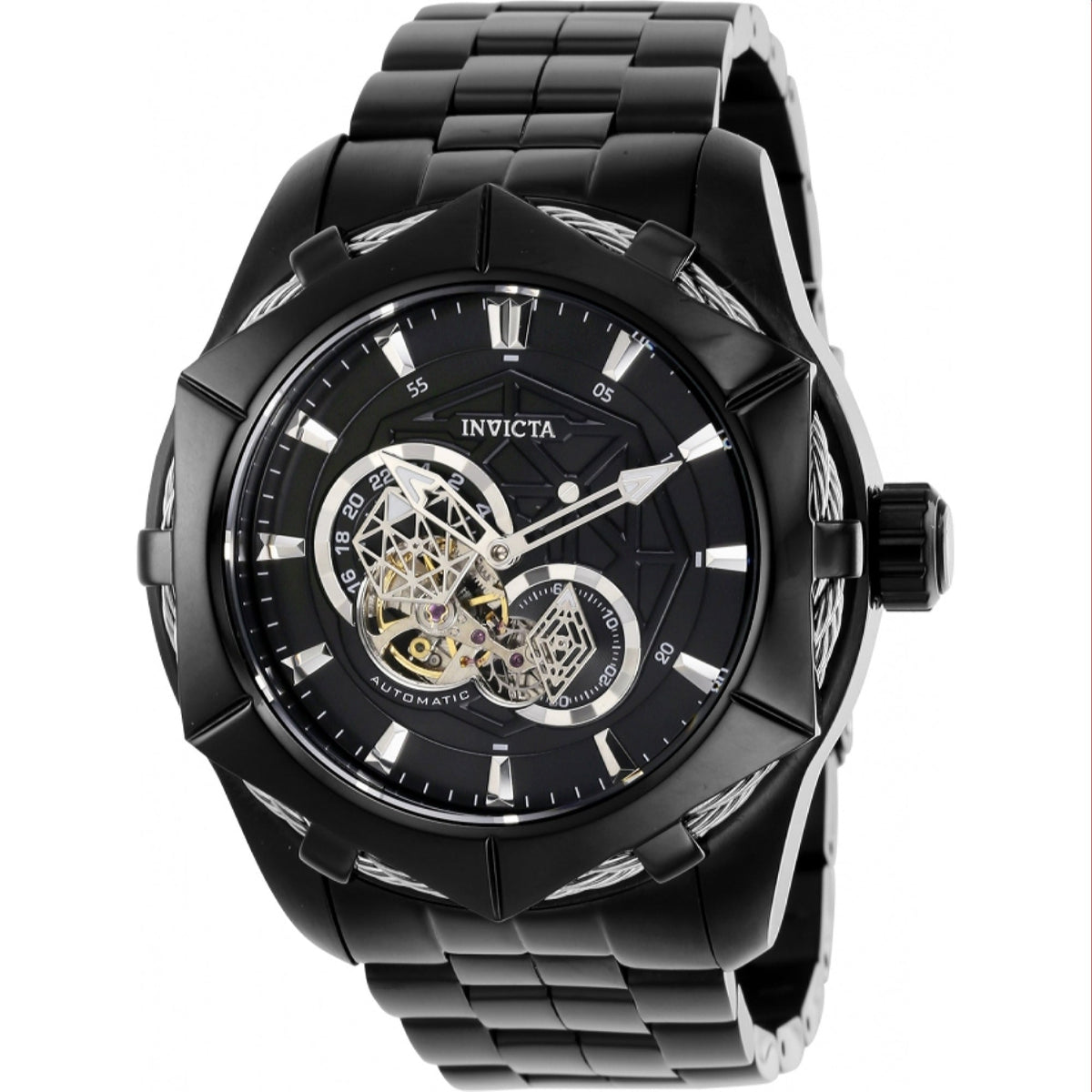 Invicta Men's 37688 Black Stainless Steel Watch