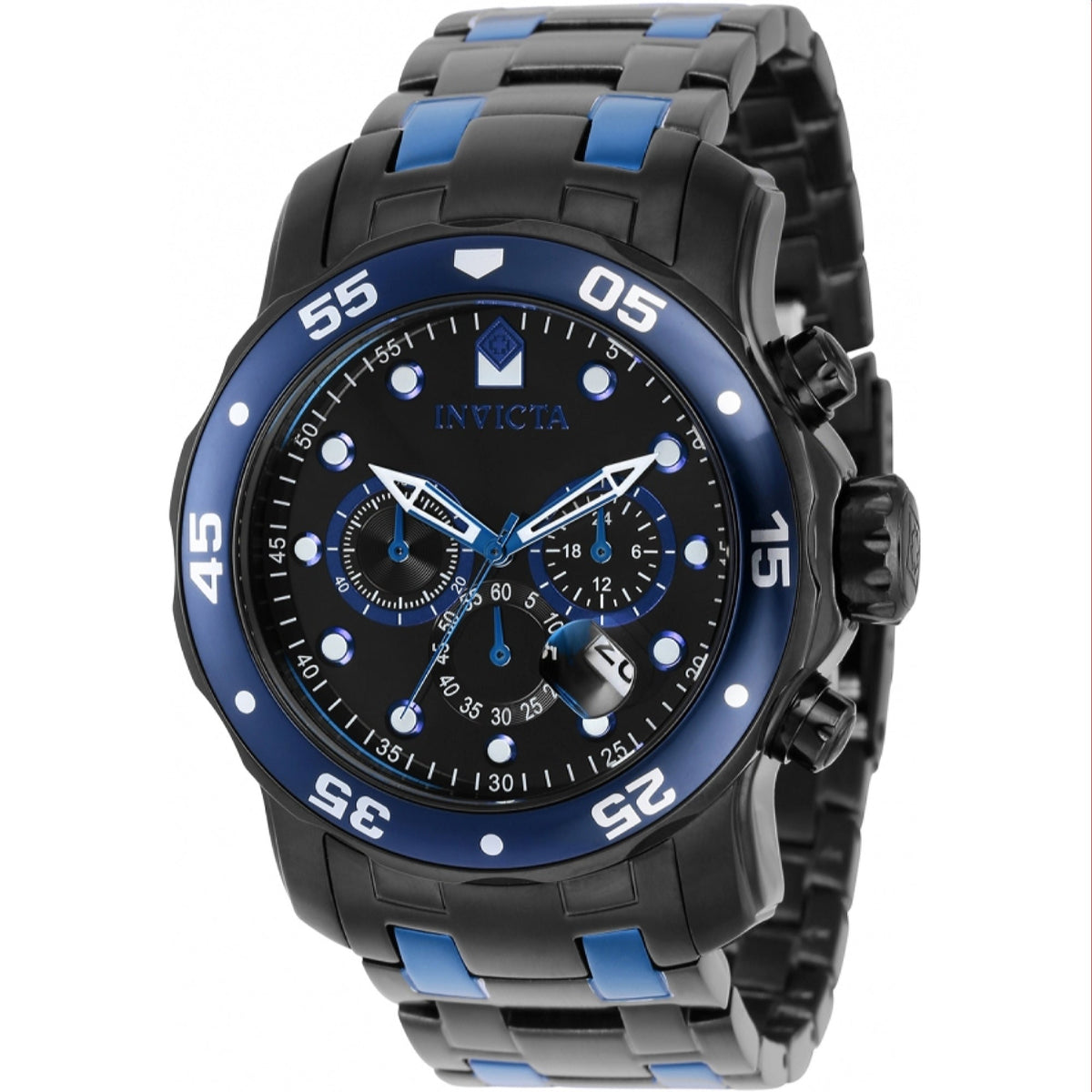 Invicta Men's 37690 Pro Diver Black and Blue Polyurethane and Stainless Steel Watch