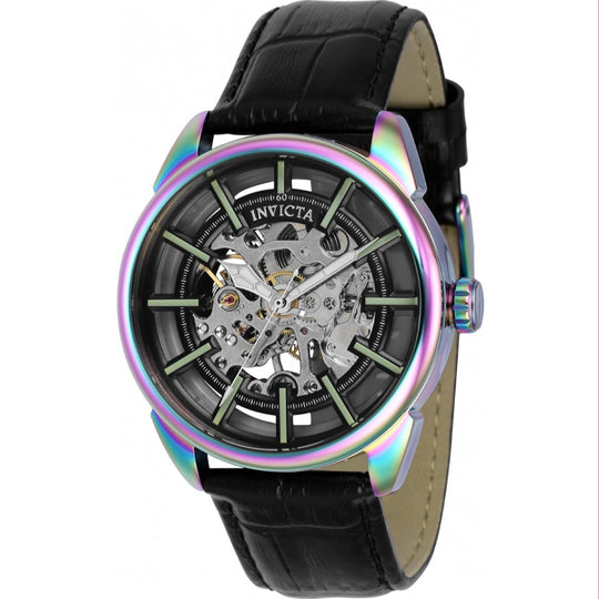 Invicta Men's 37924 Vintage Mechanical Black Leather Watch