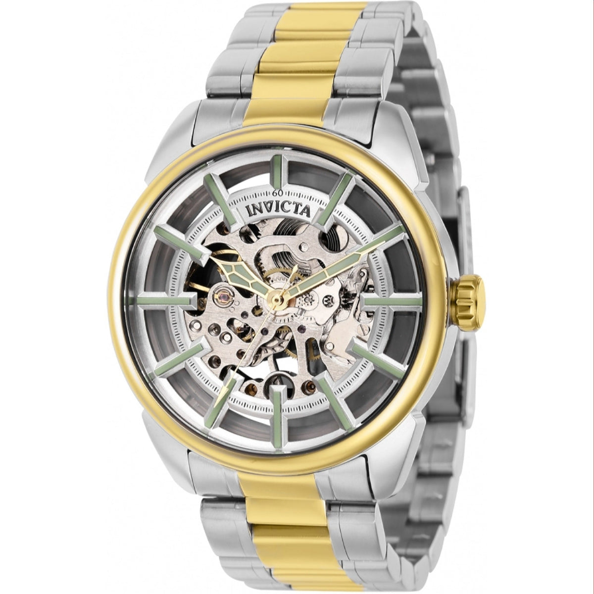 Invicta Men's 37926 Vintage Mechanical Gold-Tone and Silver Stainless Steel Watch