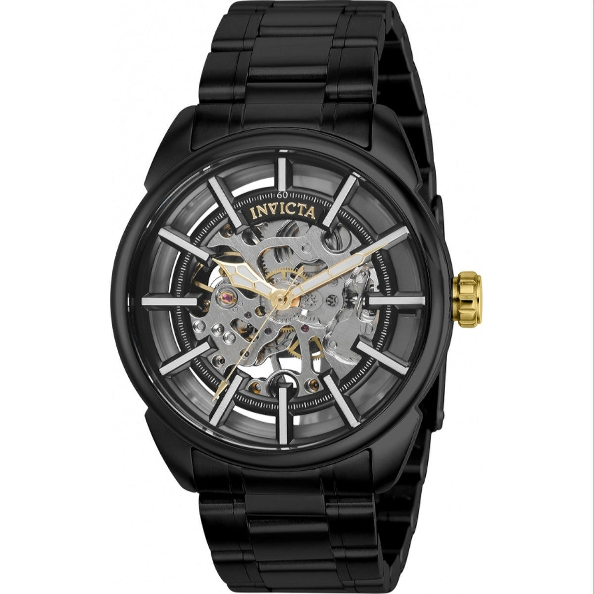 Invicta Men's 37927 Vintage Mechanical Black Stainless Steel Watch