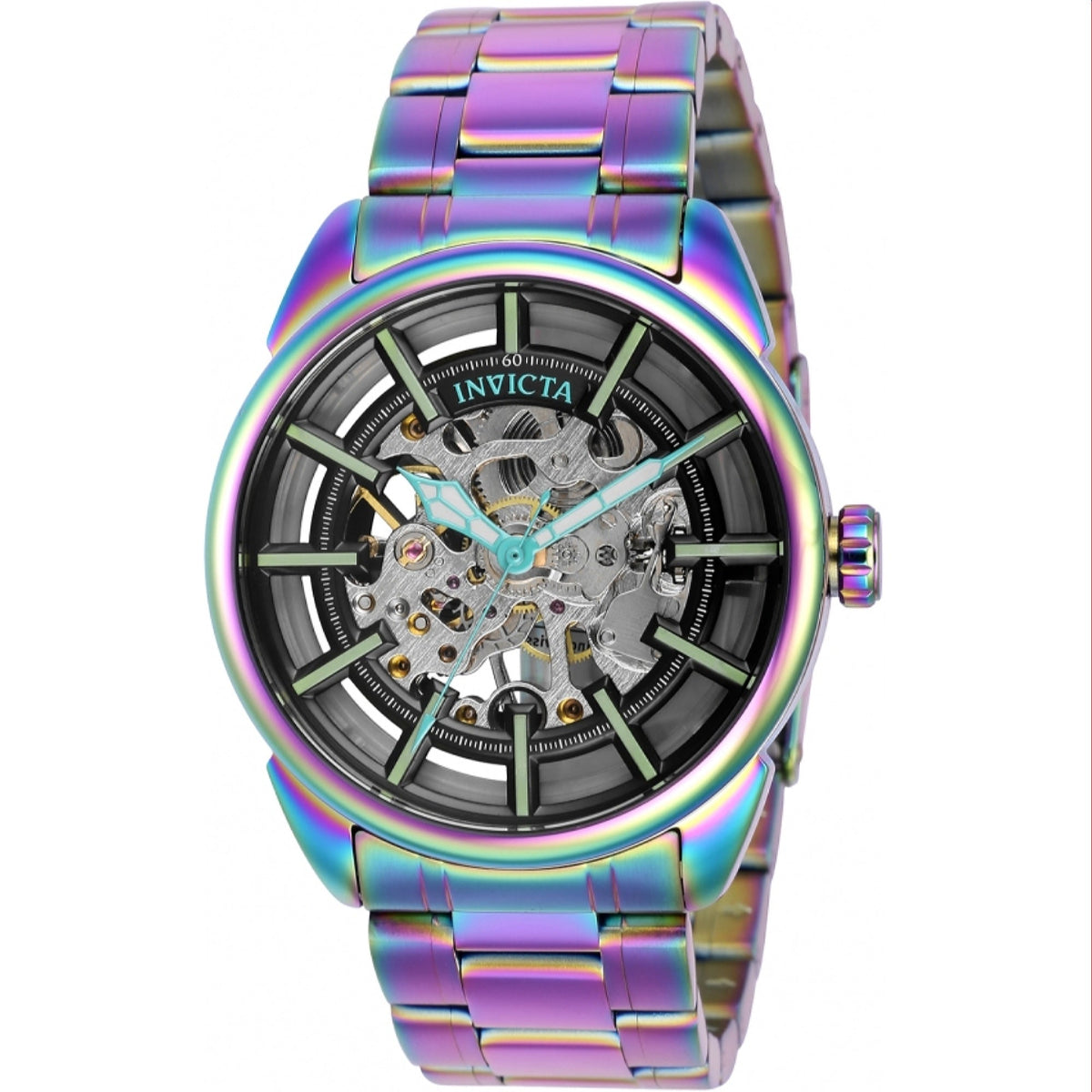 Invicta Men's 37928 Vintage Mechanical Iridescent Stainless Steel Watch