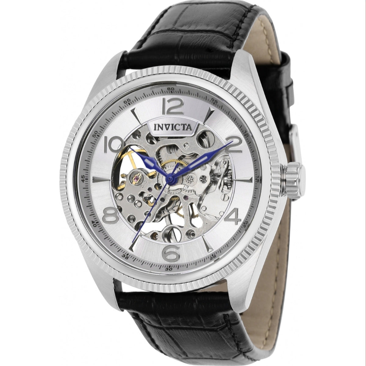 Invicta Men's 37930 Vintage Mechanical Black Leather Watch