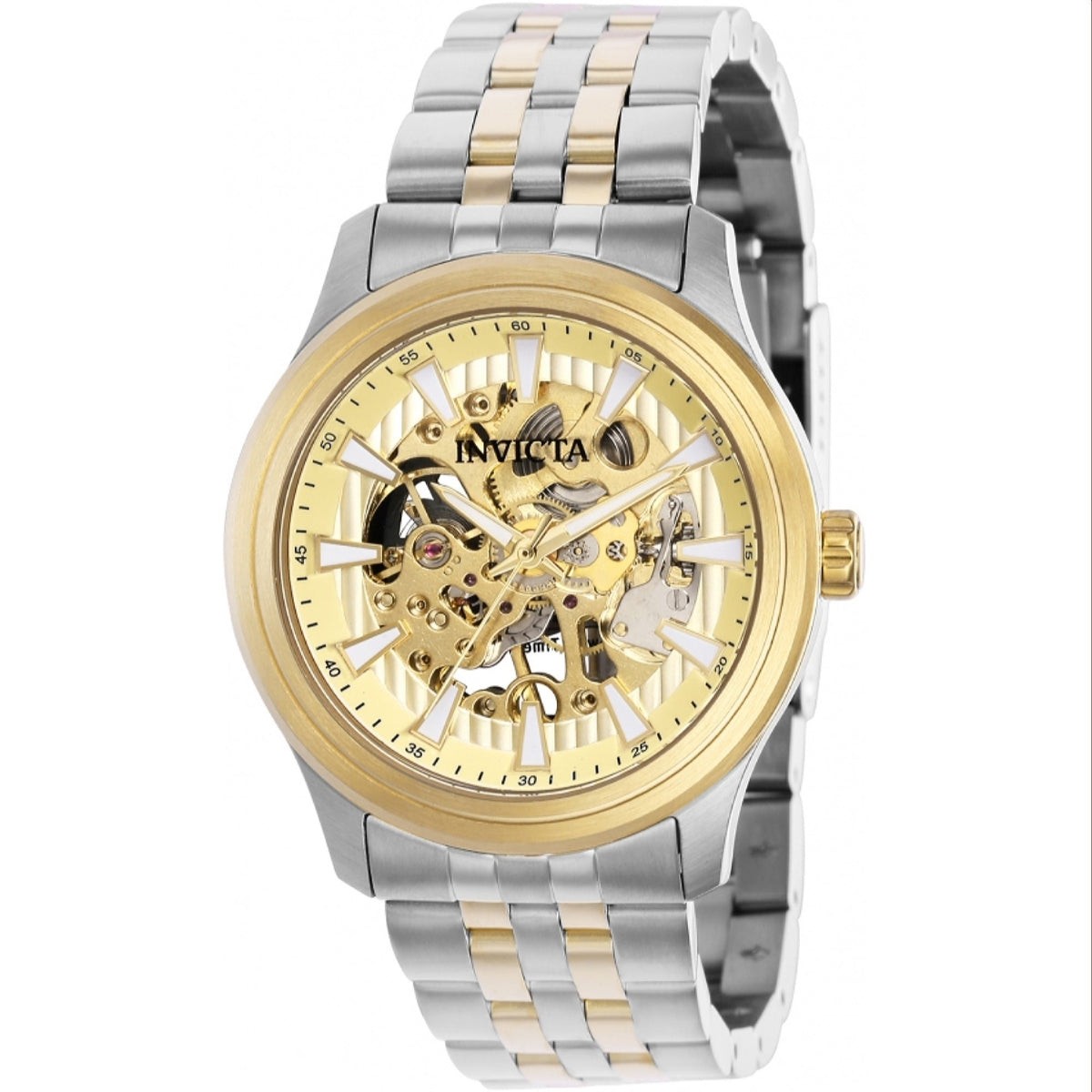 Invicta Men's 37965 Vintage Mechanical Gold-Tone and Silver Stainless Steel Watch