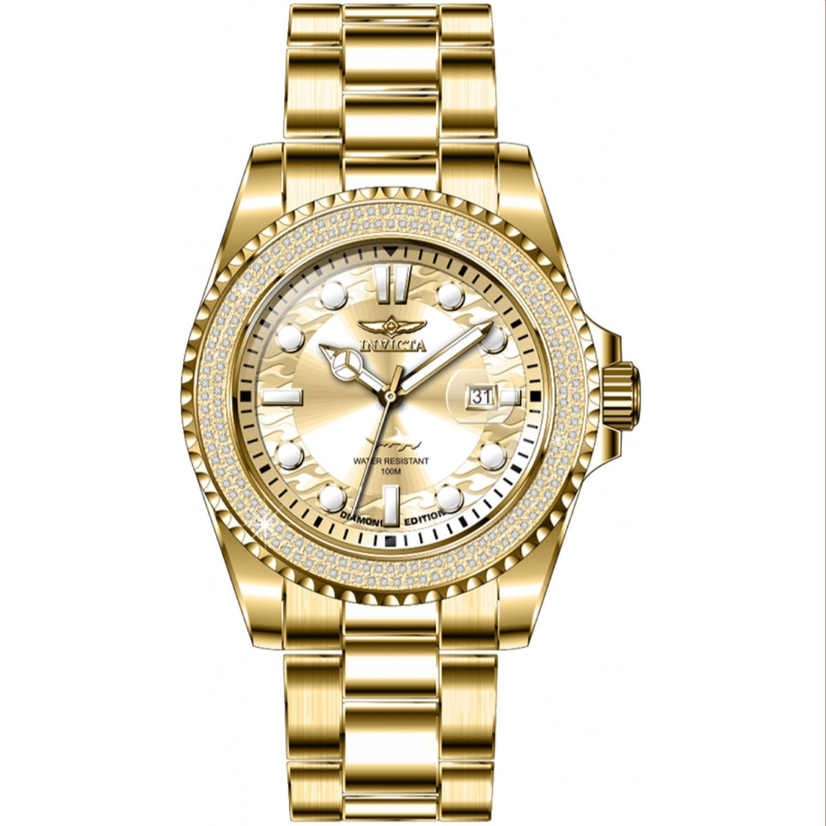 Invicta Men's 37974 Pro Diver Gold-Tone Stainless Steel Watch