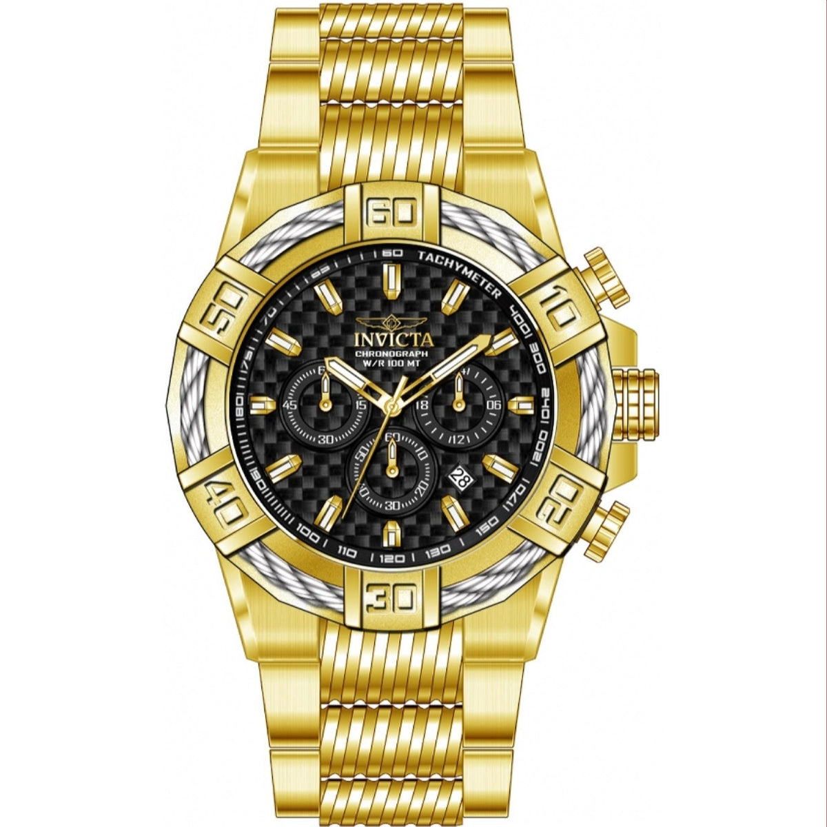 Invicta Men's 38022 Bolt Gold-Tone Stainless Steel Watch
