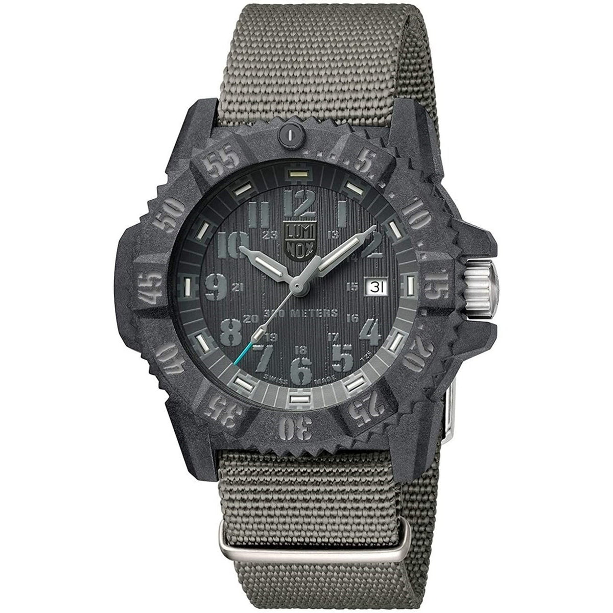 Luminox Men's 3802 Master Carbon Seal Grey Nylon Watch