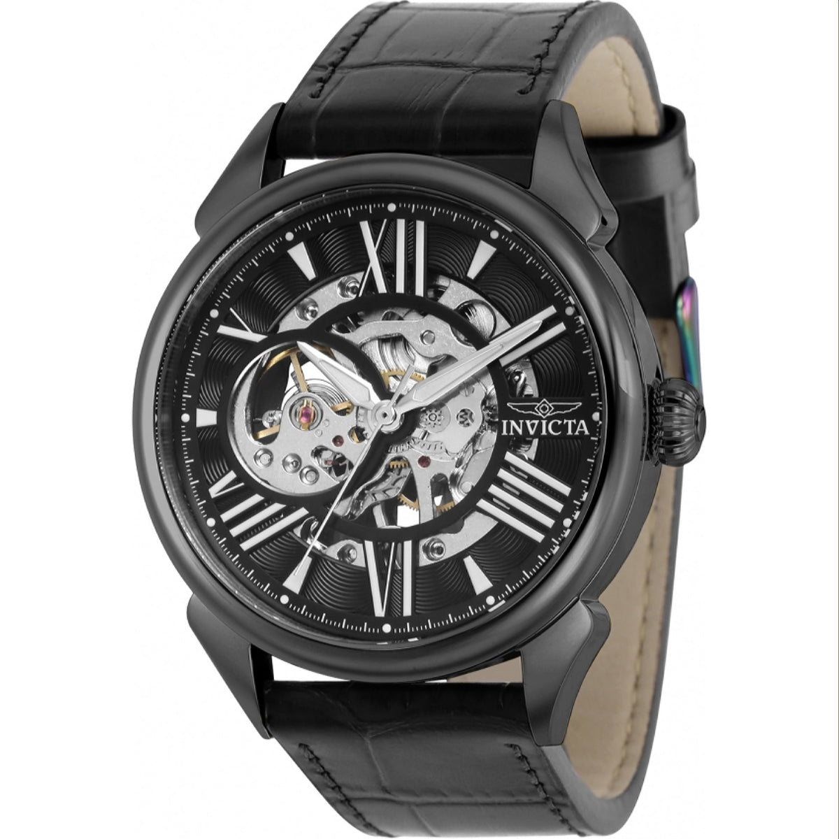 Invicta Men's 38164 Vintage Mechanical Black Leather Watch