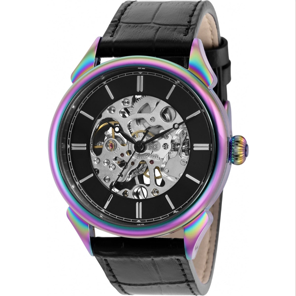 Invicta Men's 38171 Vintage Mechanical Black Leather Watch