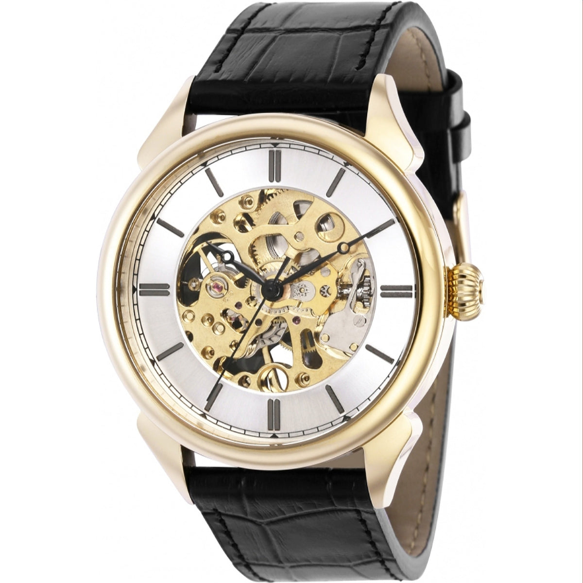 Invicta Men's 38172 Vintage Mechanical Black Leather Watch