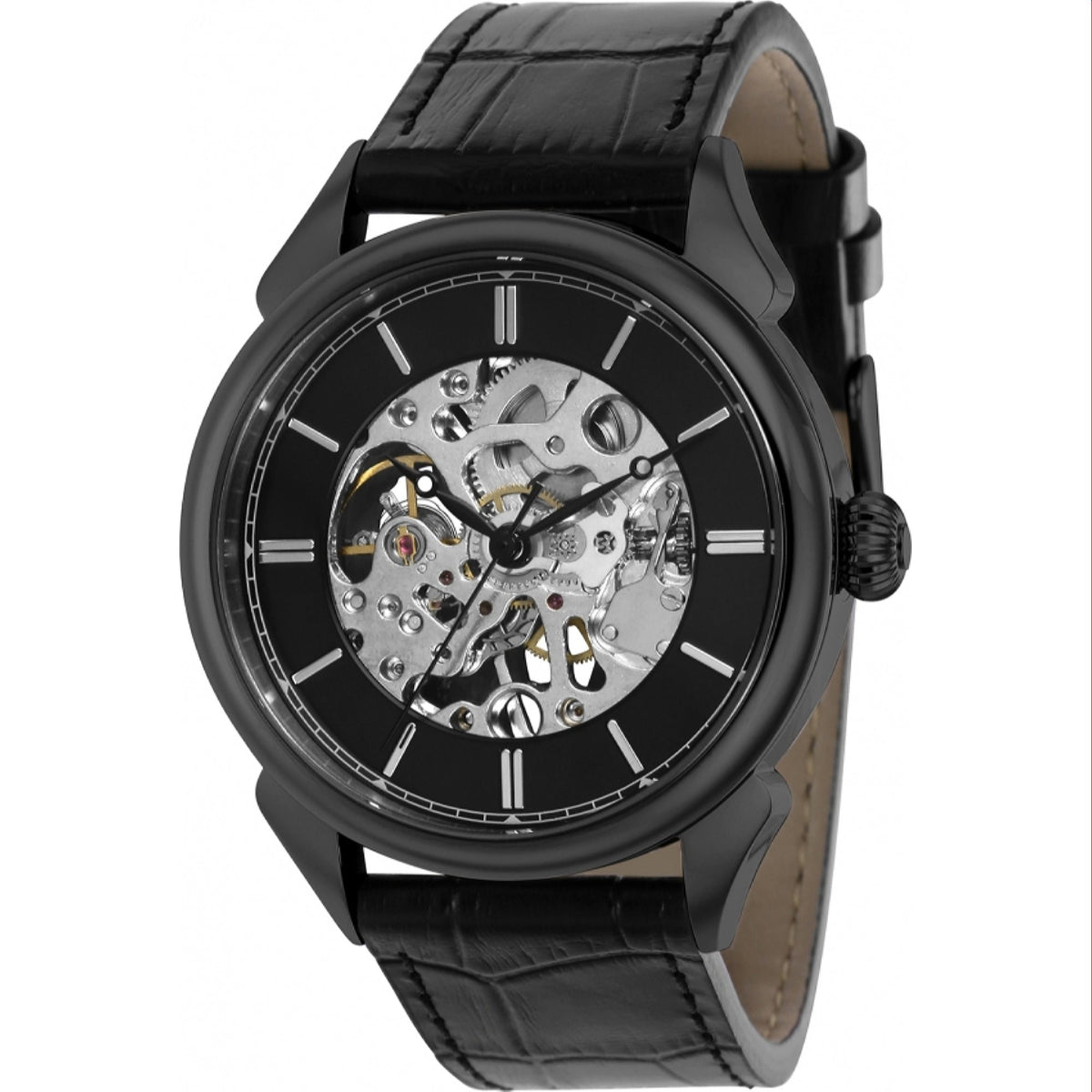 Invicta Men's 38174 Vintage Mechanical Black Leather Watch