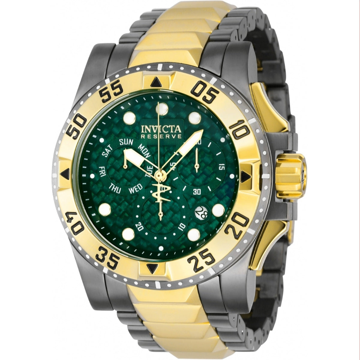 Invicta Men's 38335 Reserve Excursion Gold-Tone and Silver Stainless Steel Watch
