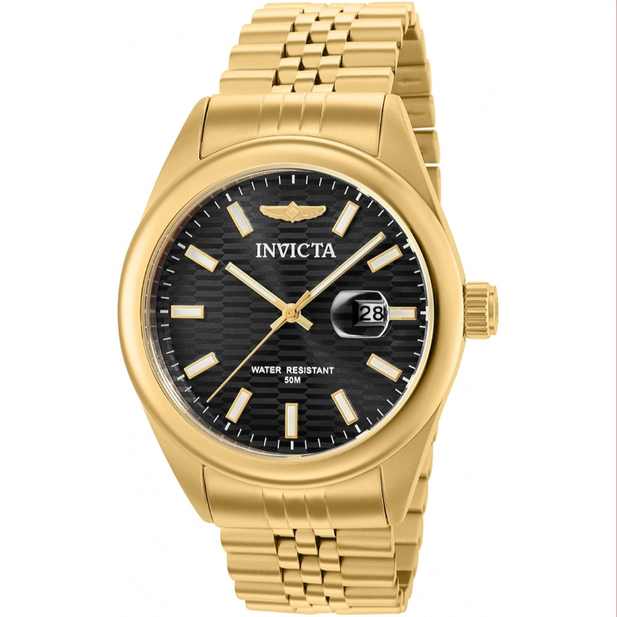 Invicta Men's 38413 Aviator Gold-Tone Stainless Steel Watch