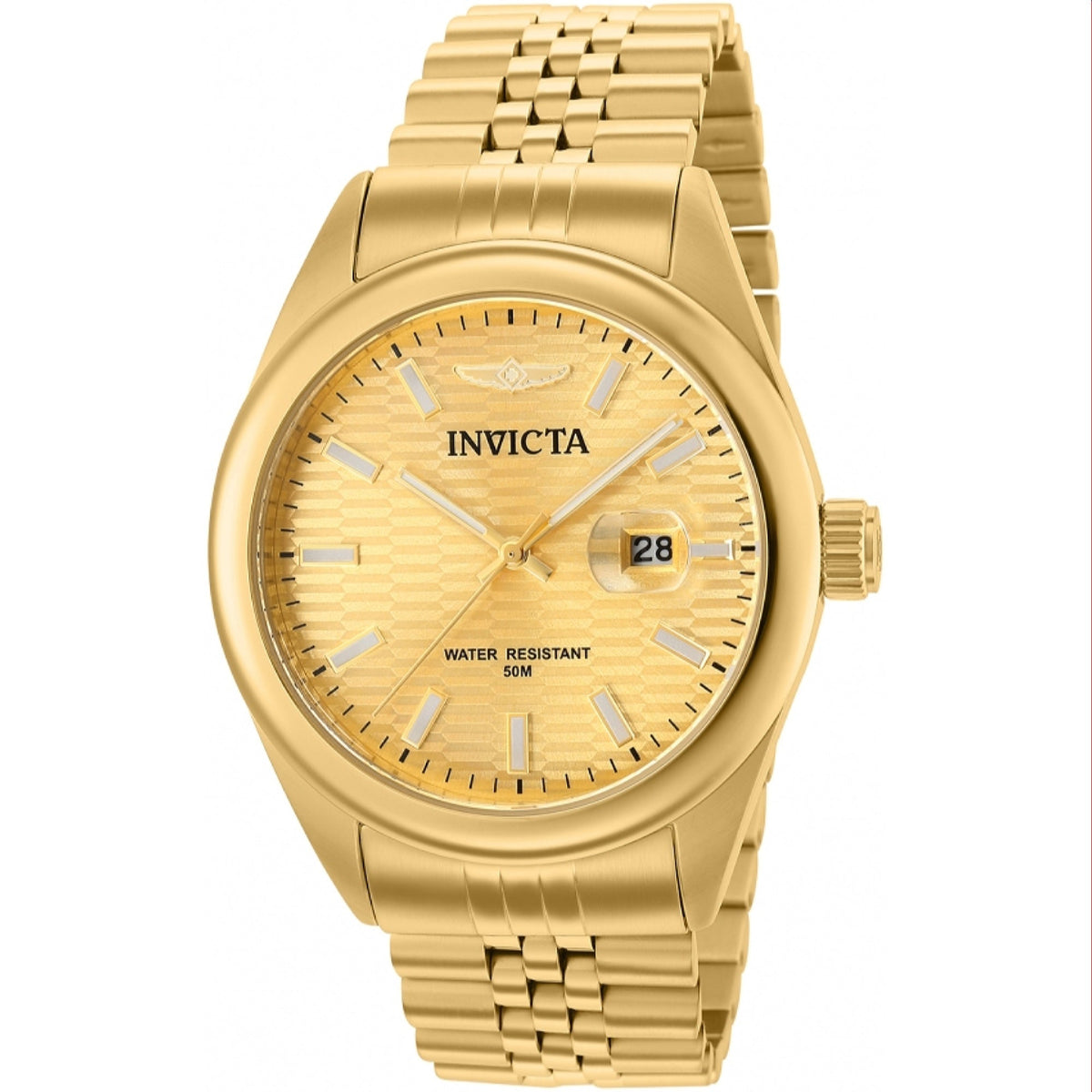 Invicta Men's 38415 Aviator Gold-Tone Stainless Steel Watch