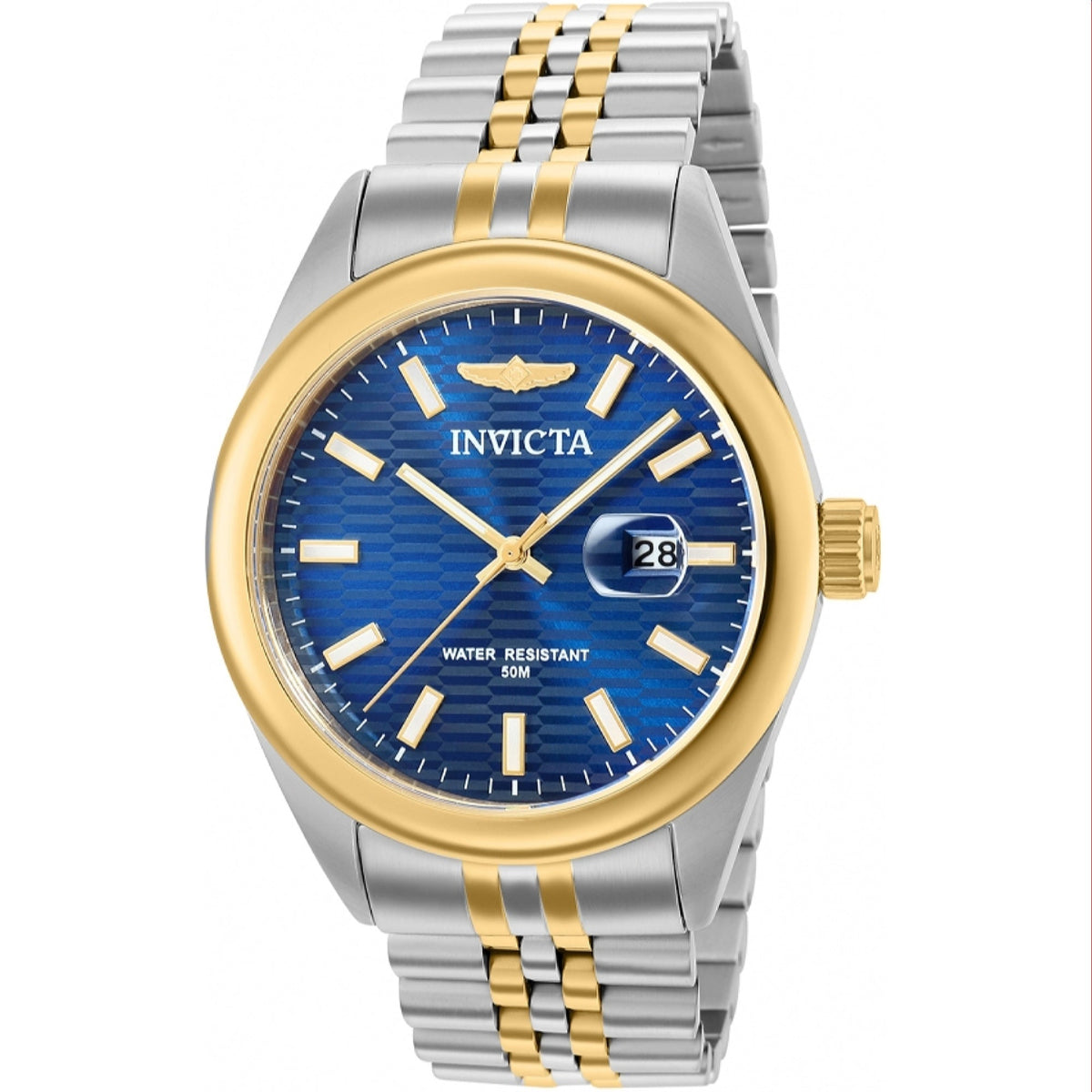 Invicta Men's 38416 Aviator Gold-Tone and Silver Stainless Steel Watch
