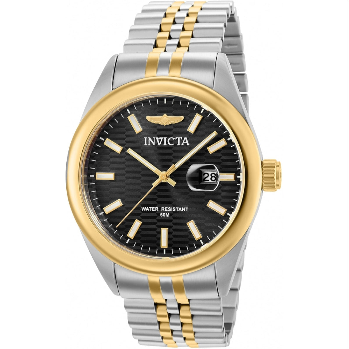 Invicta Men's 38417 Aviator Gold-Tone and Silver Stainless Steel Watch