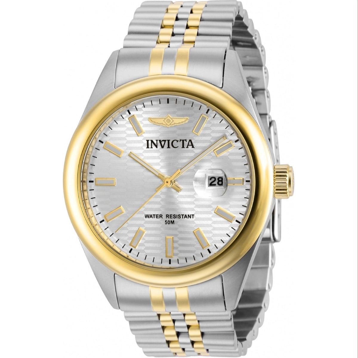 Invicta Men's 38419 Aviator Gold-Tone and Silver Stainless Steel Watch