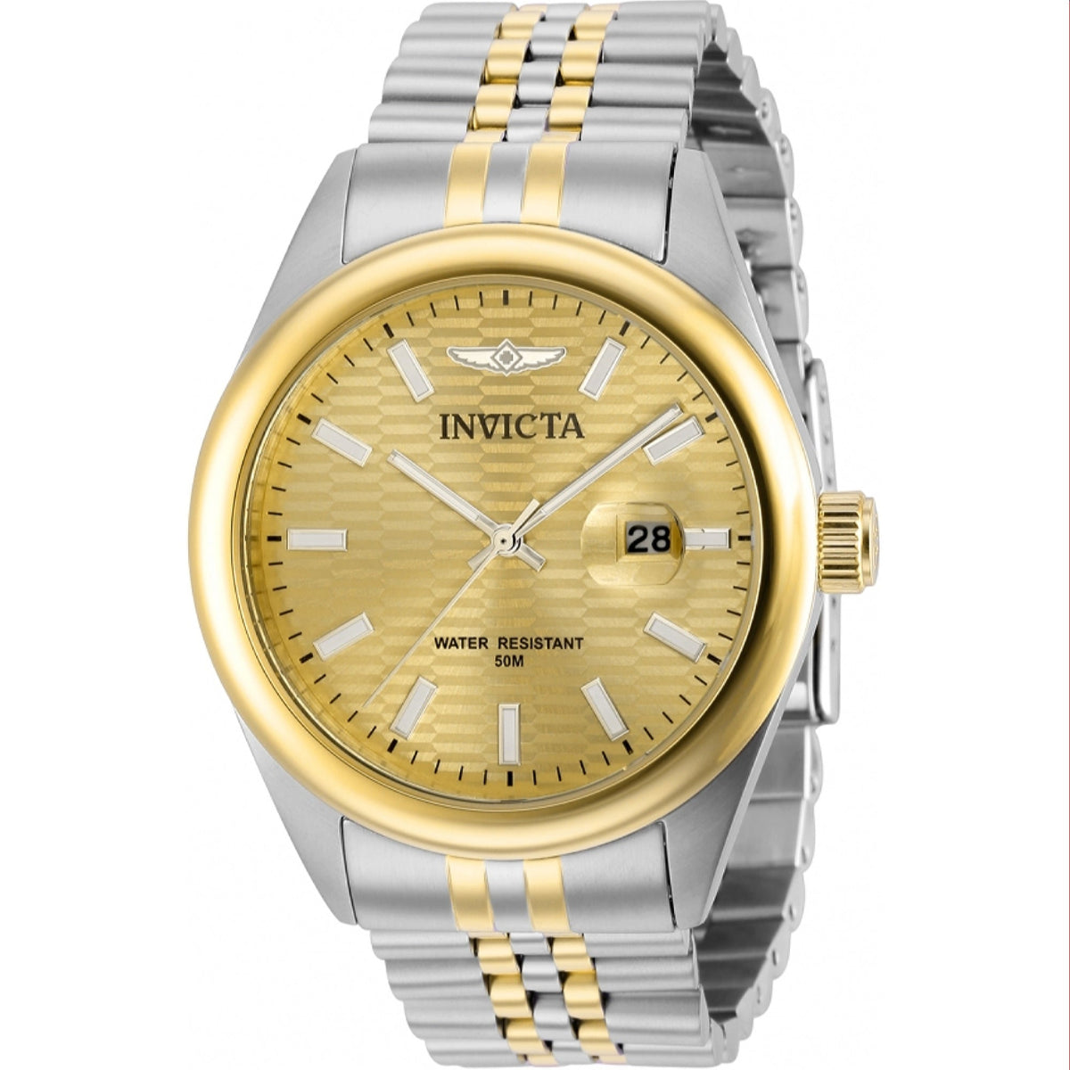 Invicta Men's 38420 Aviator Gold-Tone and Silver Stainless Steel Watch