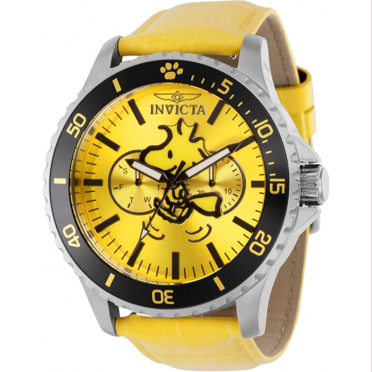 Invicta Men&#39;s 38638 Yellow Leather Watch