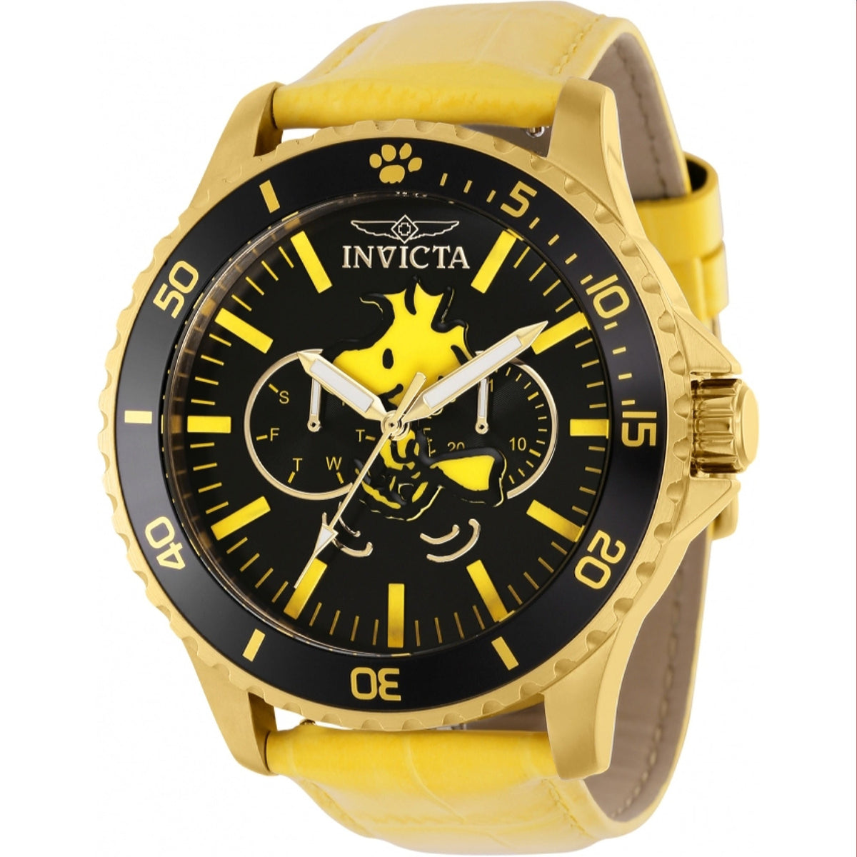 Invicta Men&#39;s 38639 Yellow Leather Watch