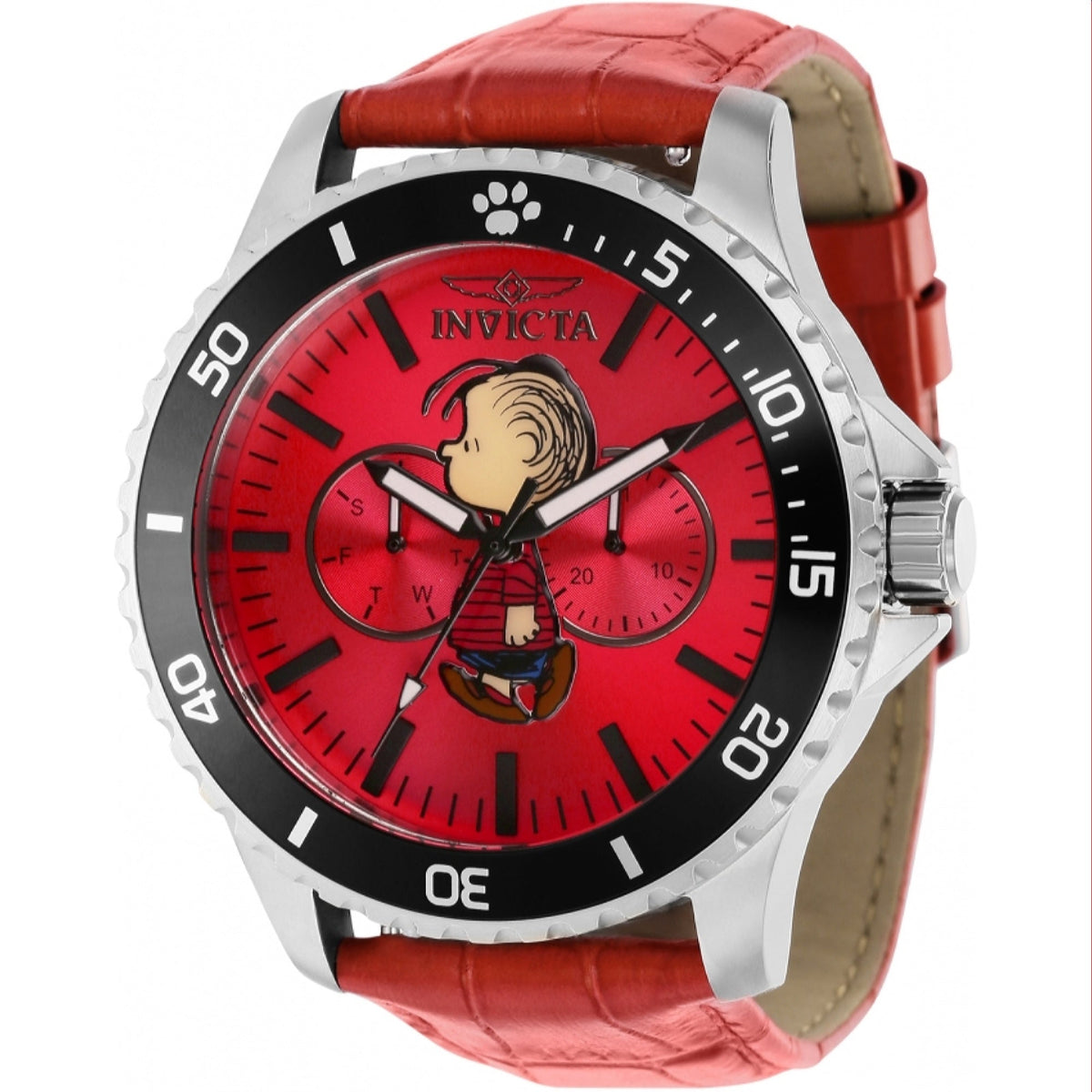 Invicta Men&#39;s 38642 Red Leather Watch