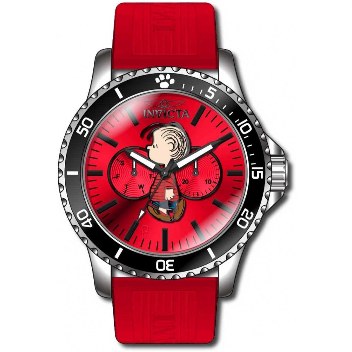 Invicta Men's 38647 Character Snoopy Red Silicone Watch