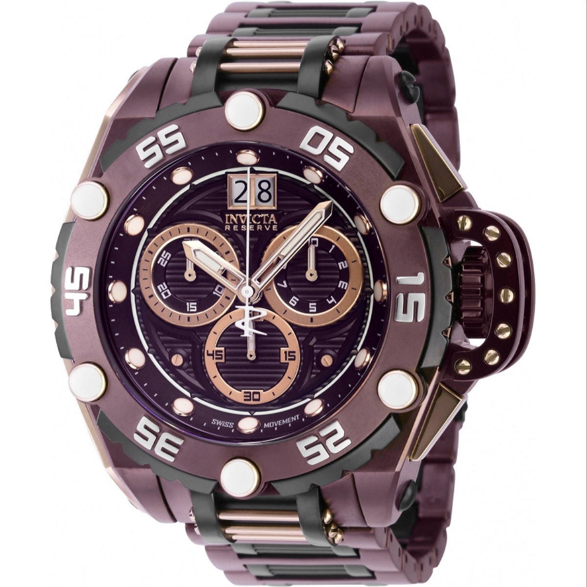 Invicta Men's 38740 Brown Stainless Steel Watch