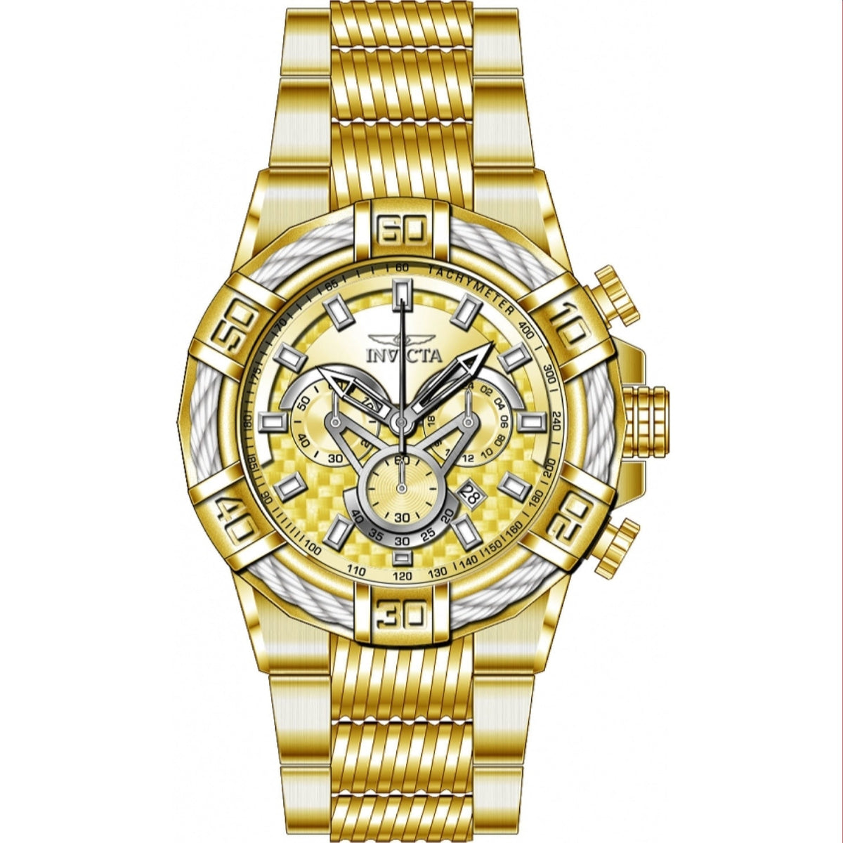 Invicta Men's 38955 Gold-Tone Stainless Steel Watch