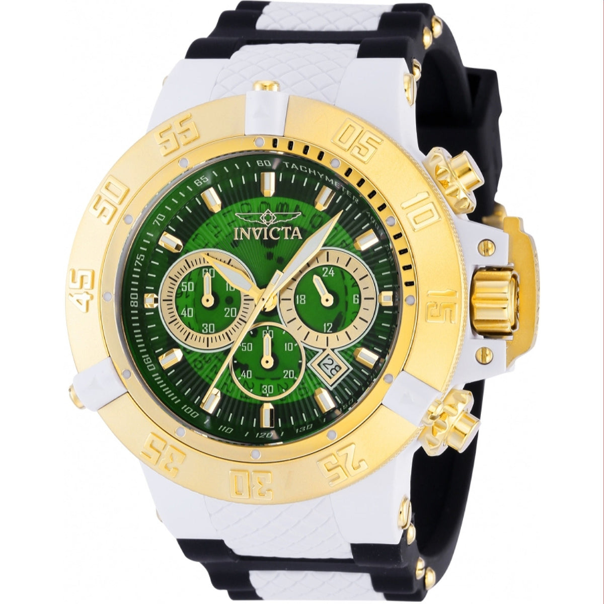 Invicta Men's 39002 Subaqua Noma III Black and White Polyurethane and Stainless Steel Watch