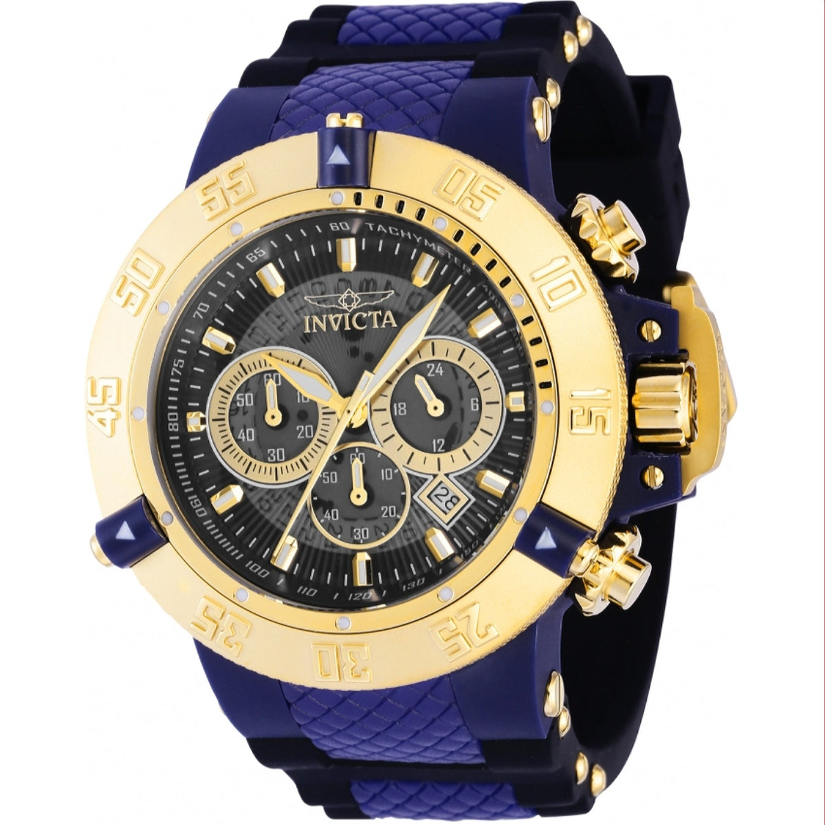 Invicta Men's 39004 Subaqua Noma III Black and Blue Polyurethane and Stainless Steel Watch