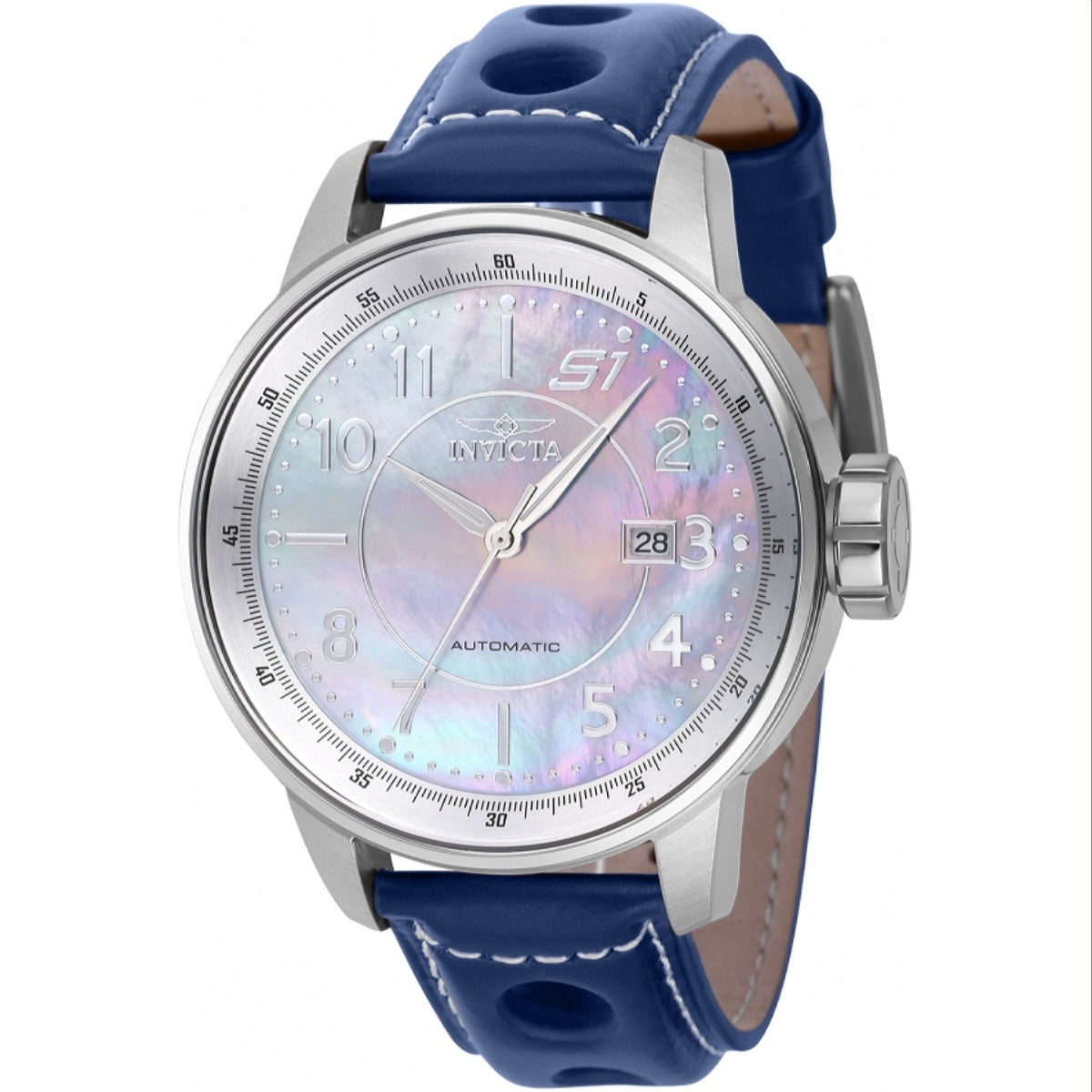 Invicta Men's 39029 S1 Rally Automatic Blue Leather Watch