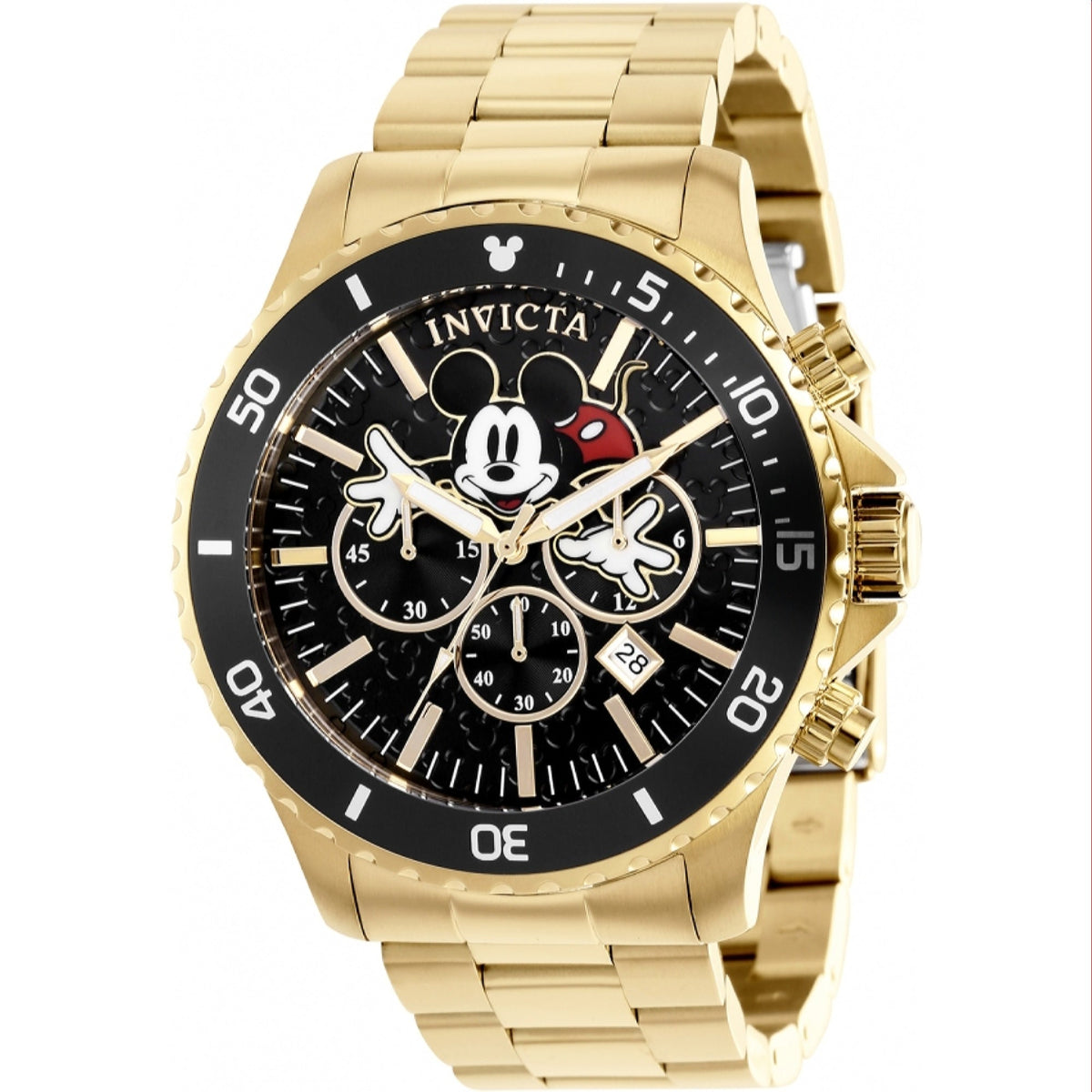Invicta Men's 39048 Disney Mickey Mouse Gold-Tone Stainless Steel Watch