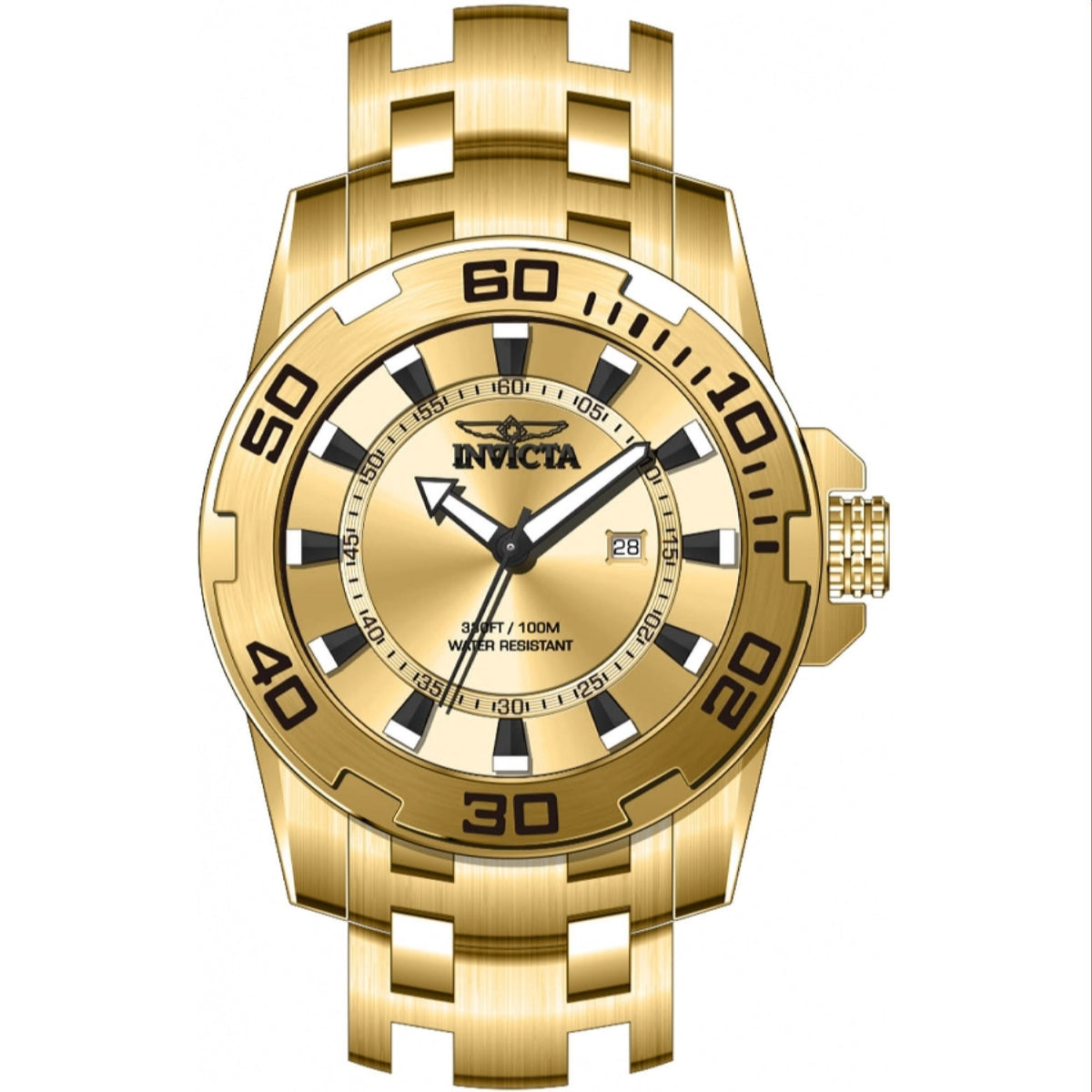 Invicta Men's 39111 Pro Diver Gold-Tone Stainless Steel Watch