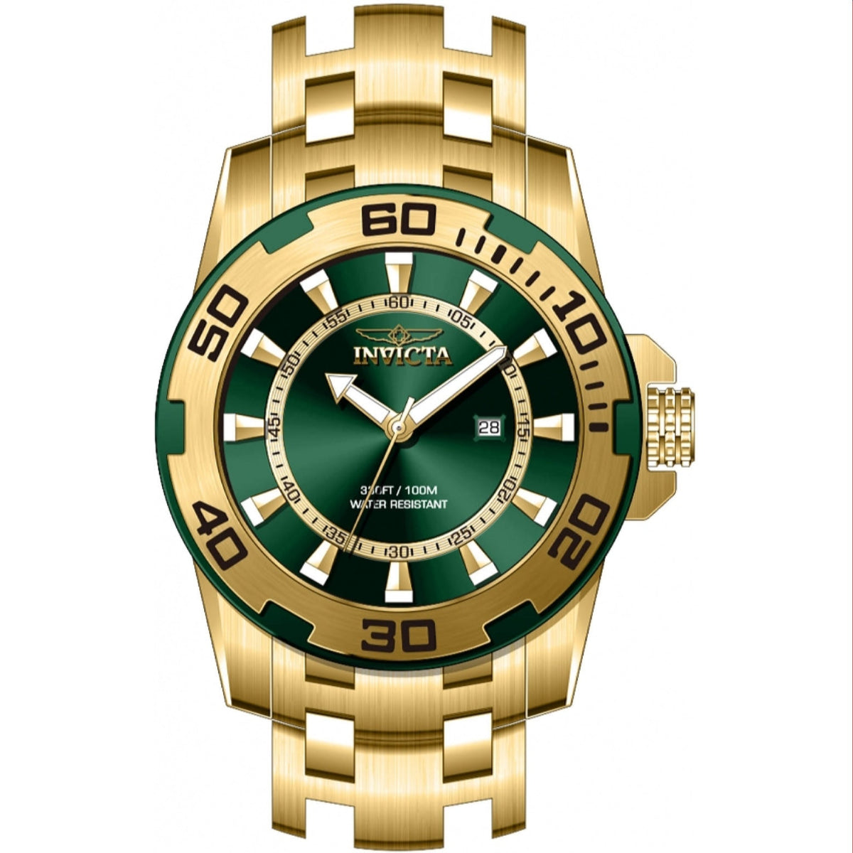 Invicta Men's 39112 Gold-Tone Stainless Steel Watch