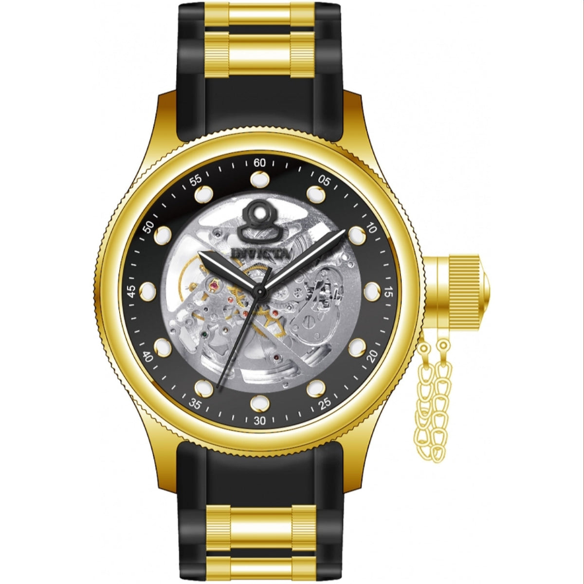 Invicta Men's 39164 Black and Gold-Tone Stainless Steel Watch